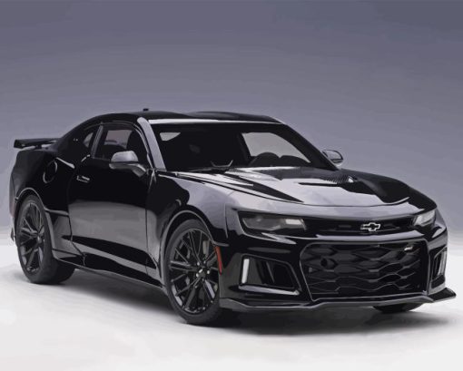 Black Chevy Camaro Diamond Painting