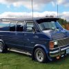 Blue Dodge Van Diamond Painting