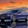 Blue Flying Spur Diamond Painting