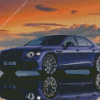 Blue Flying Spur Diamond Painting