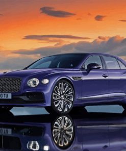 Blue Flying Spur Diamond Painting