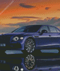 Blue Flying Spur Diamond Painting