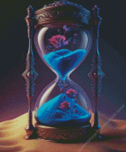 Blue Hourglasses Diamond Painting