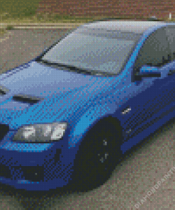 Blue Pontiac G8 Car Diamond Painting