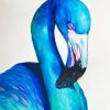 Blue Flamingo Bird Diamond Painting