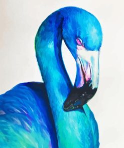 Blue Flamingo Bird Diamond Painting