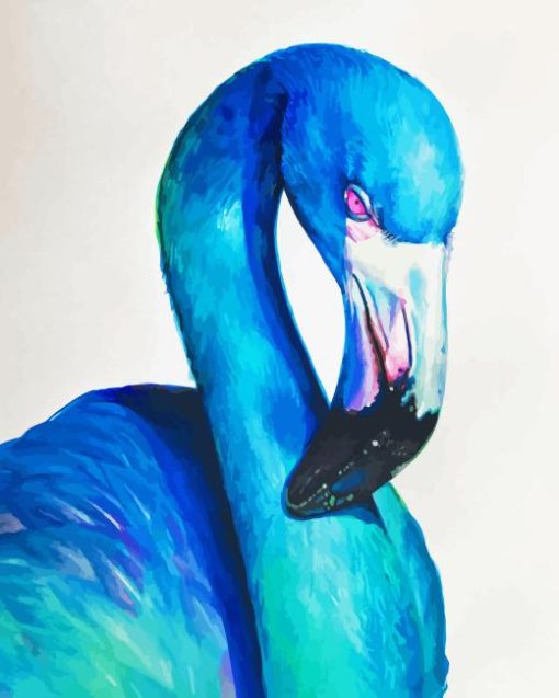 Blue Flamingo Bird Diamond Painting