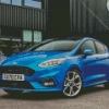 Blue Ford Fiesta Diamond Painting