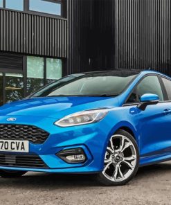 Blue Ford Fiesta Diamond Painting