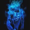 Blue Panther Animal Diamond Painting