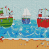 Boats By Peter Adderley Diamond Painting