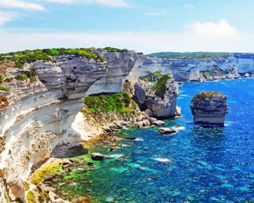 Bonifacio Corsica Island Diamond Painting