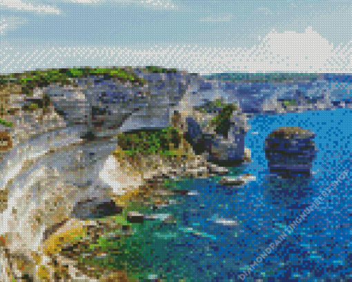 Bonifacio Corsica Island Diamond Painting