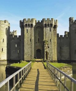 Bridge Ove The Bodiam Castle East Sussex Diamond Painting