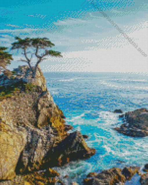 Carmel By The Sea Seascape Diamond Painting