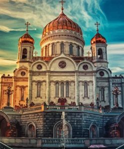 Cathedral Of Christ The Savior In Russia Diamond Painting