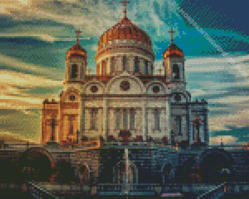 Cathedral Of Christ The Savior In Russia Diamond Painting