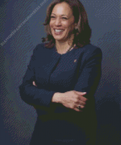 Classy Kamala Harris Smiling Diamond Painting