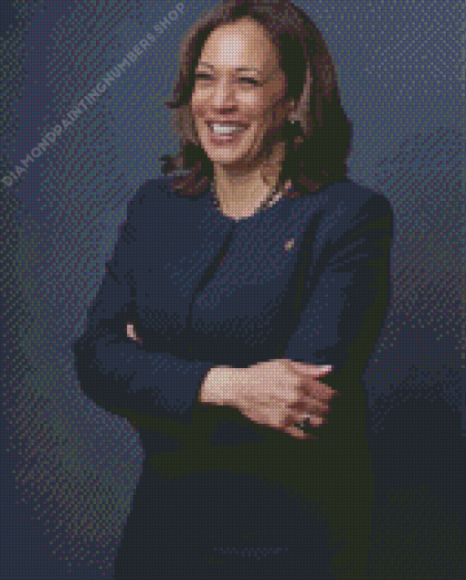 Classy Kamala Harris Smiling Diamond Painting