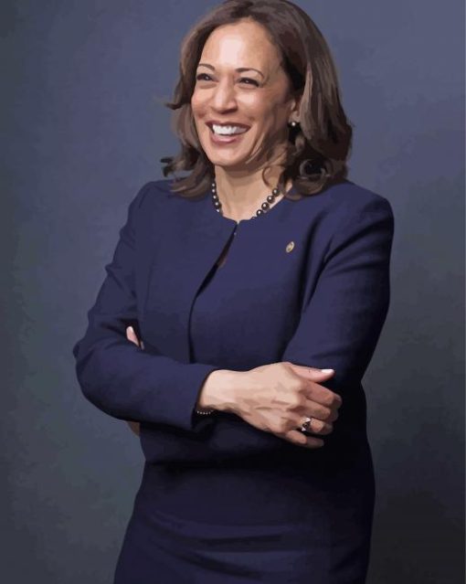 Classy Kamala Harris Smiling Diamond Painting