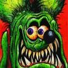 Close Up Rat Fink Diamond Painting