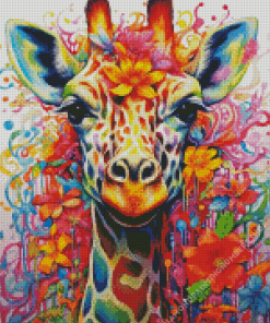 Colorful Giraffe Diamond Painting