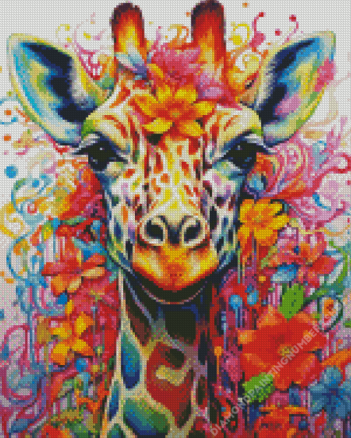 Colorful Giraffe Diamond Painting