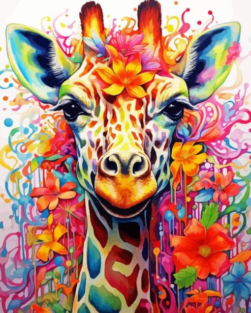 Colorful Giraffe Diamond Painting