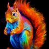 Colorful Rainbow Squirrel Diamond Painting