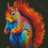 Colorful Rainbow Squirrel Diamond Painting