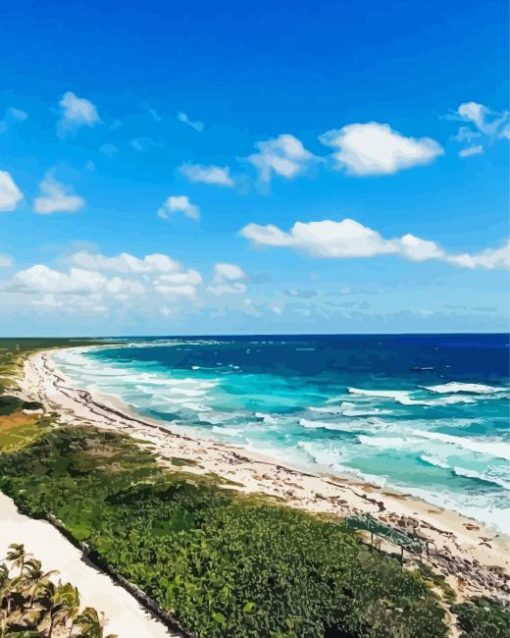 Cozumel Coastline Diamond Painting