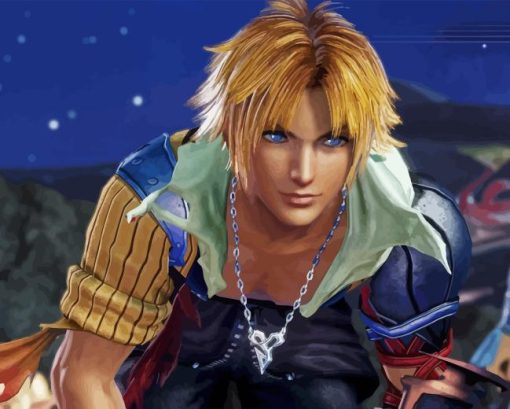 Final Fantasy Tidus Character Diamond Painting