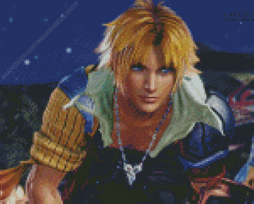 Final Fantasy Tidus Character Diamond Painting