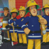 Fireman Sam Characters Diamond Painting