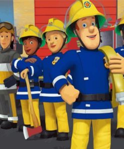 Fireman Sam Characters Diamond Painting