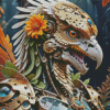 Flowering Steampunk Eagle Diamond Painting