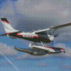 Flying Cessna 182 Skylane Diamond Painting