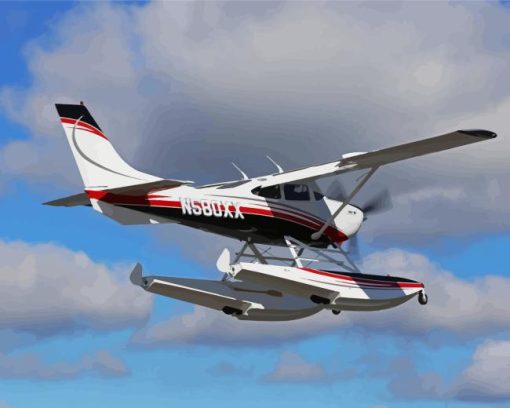 Flying Cessna 182 Skylane Diamond Painting