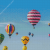 Flying Balloons Festival Diamond Painting