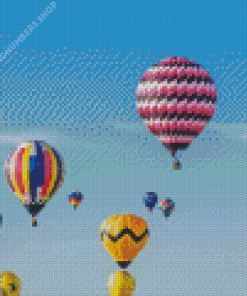 Flying Balloons Festival Diamond Painting