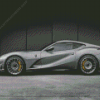 Gray Ferrari 812 Diamond Painting