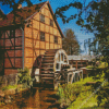 Grist Mill Diamond Painting