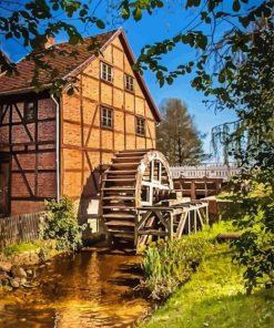 Grist Mill Diamond Painting