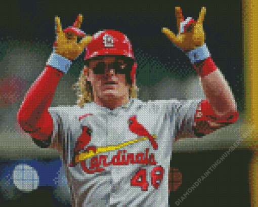 Harrison Bader Diamond Painting