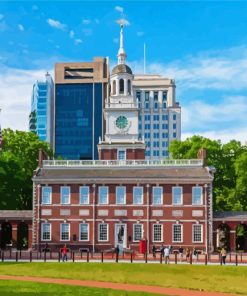 Independence Hall Philadelphia Diamond Painting