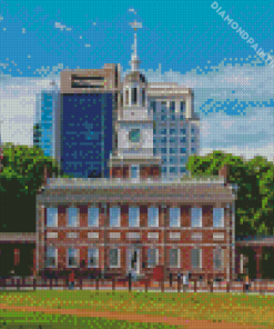 Independence Hall Philadelphia Diamond Painting