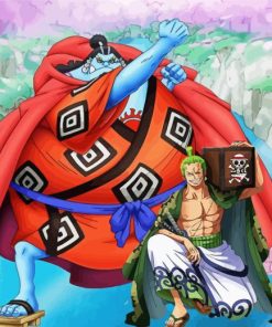 Jinbe With Roronoa Zoro Diamond Painting