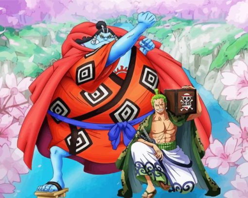 Jinbe With Roronoa Zoro Diamond Painting