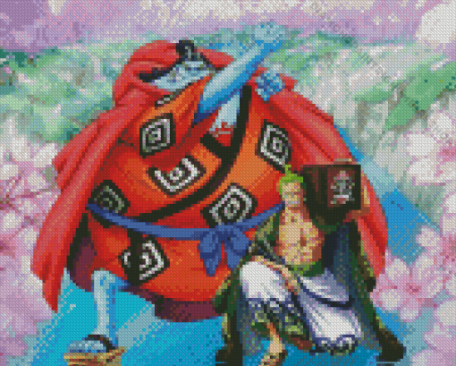 Jinbe With Roronoa Zoro Diamond Painting