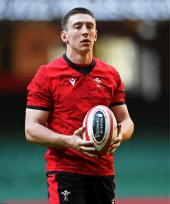 Josh Adams Welsh Rugby Player Diamond Painting